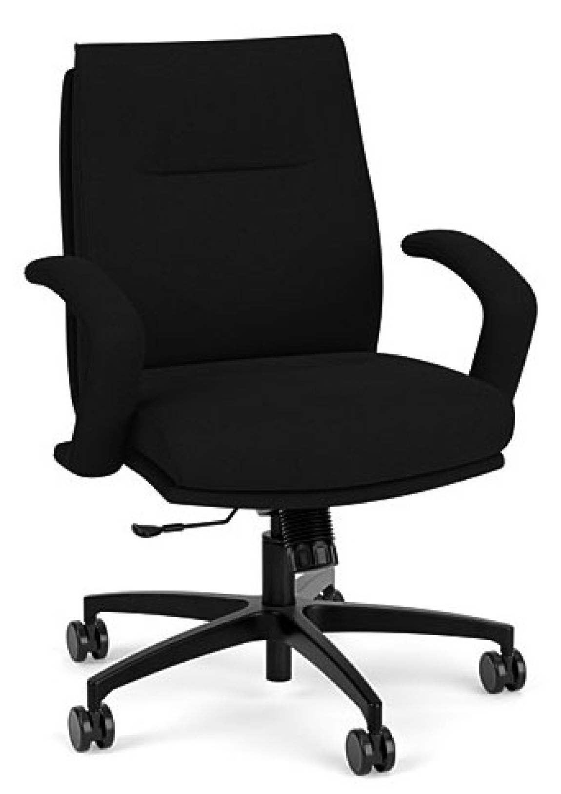 Fabric Mid Back Conference Room Chair : 5501-11C-90A-18BB-16HP-GR A ...