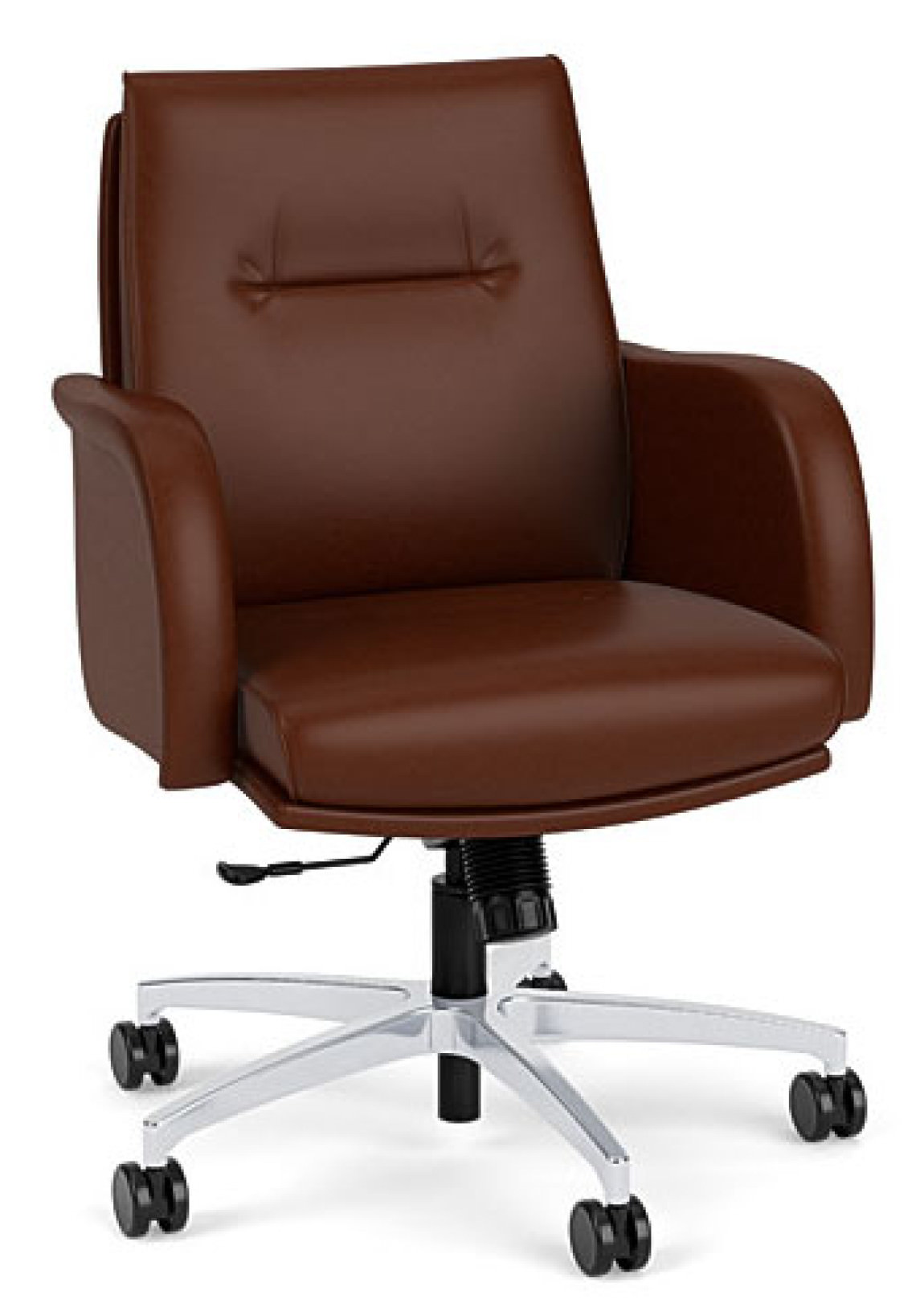 Leather Mid Back Conference Room Chair