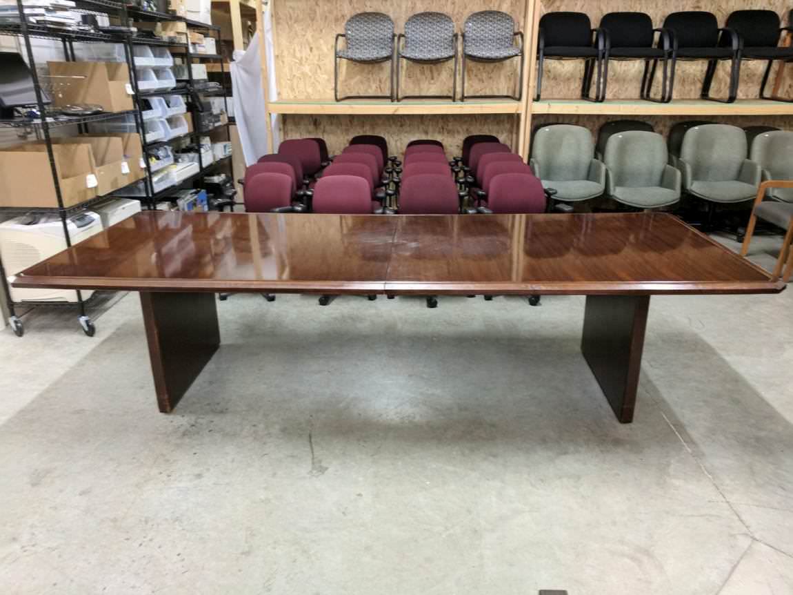 10 FT Walnut Rectangular Conference Table 