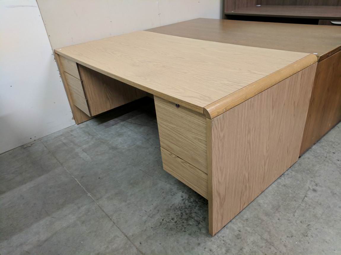 HON Laminate Desk With Drawers