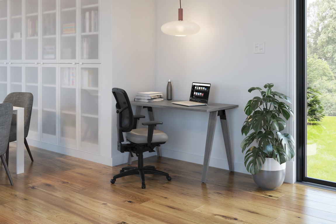 Black, Gray Small Home Office Desk | Elements by Performance Furnishings