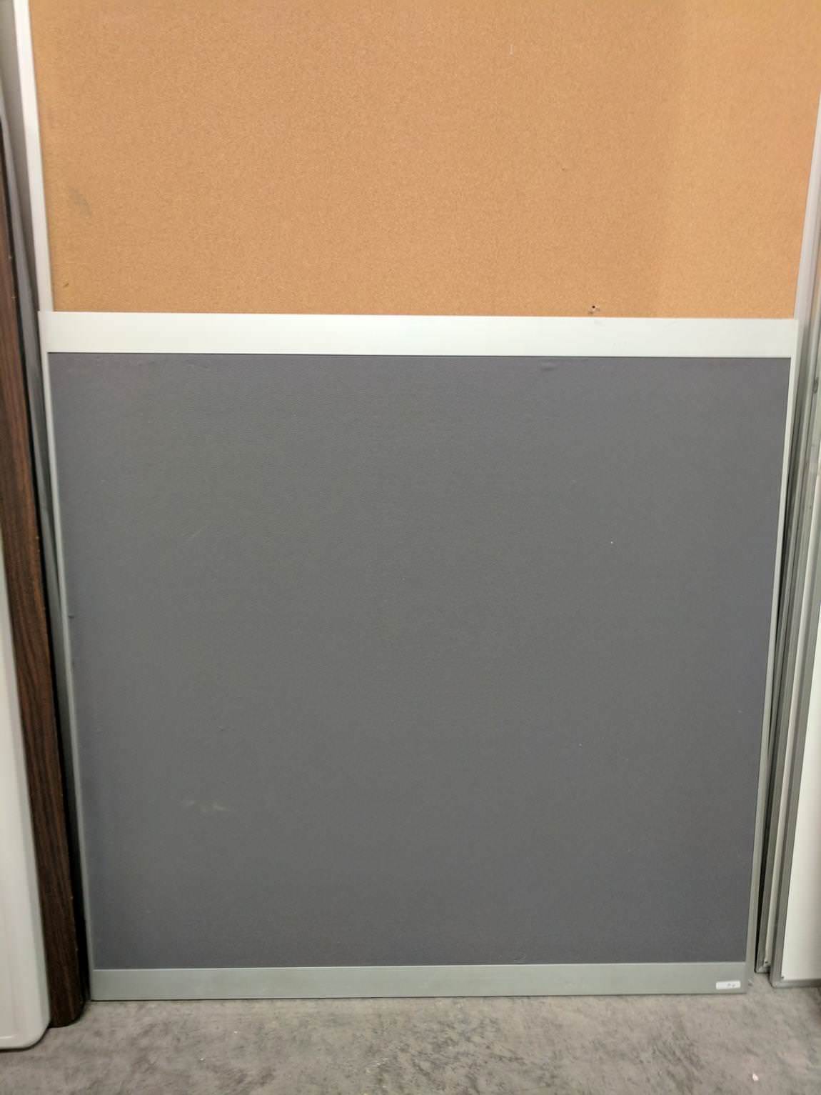48x48 Gray Fabric Bulletin Board