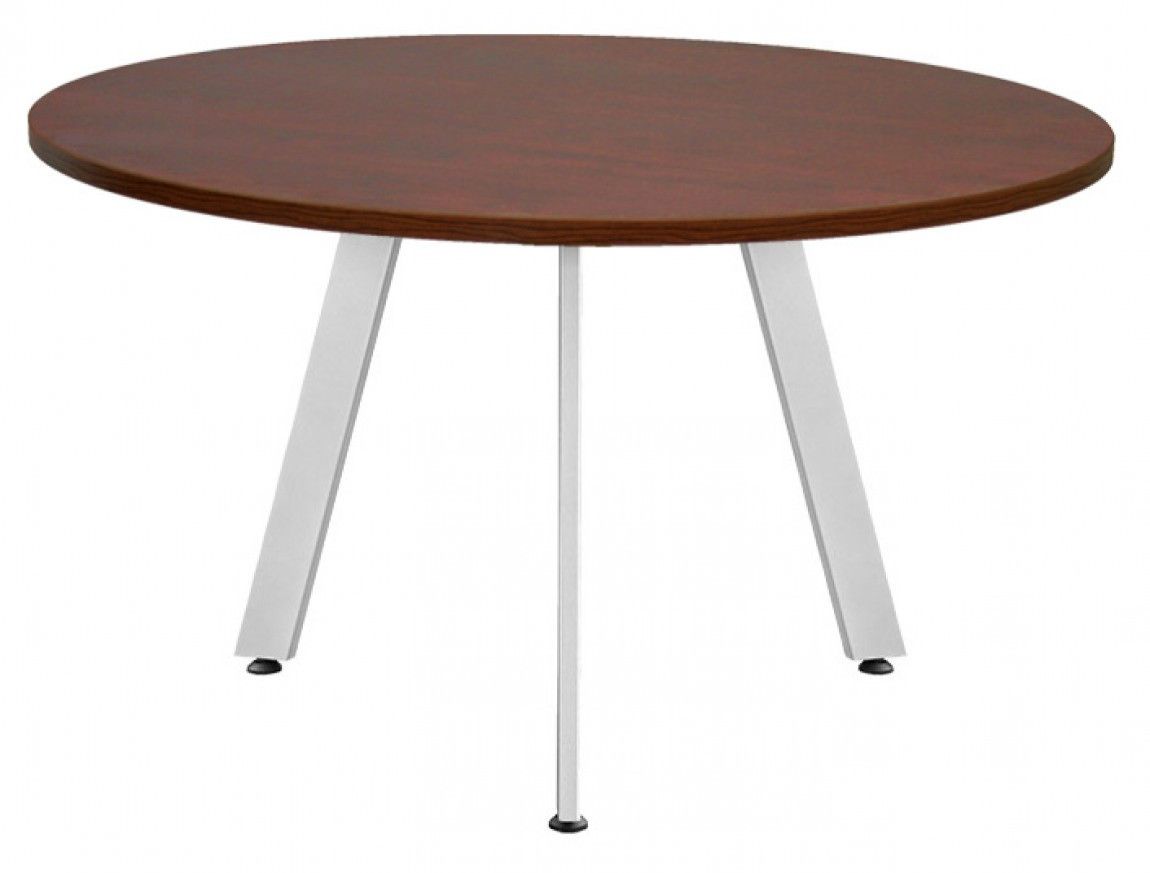 Round Table with Silver Legs