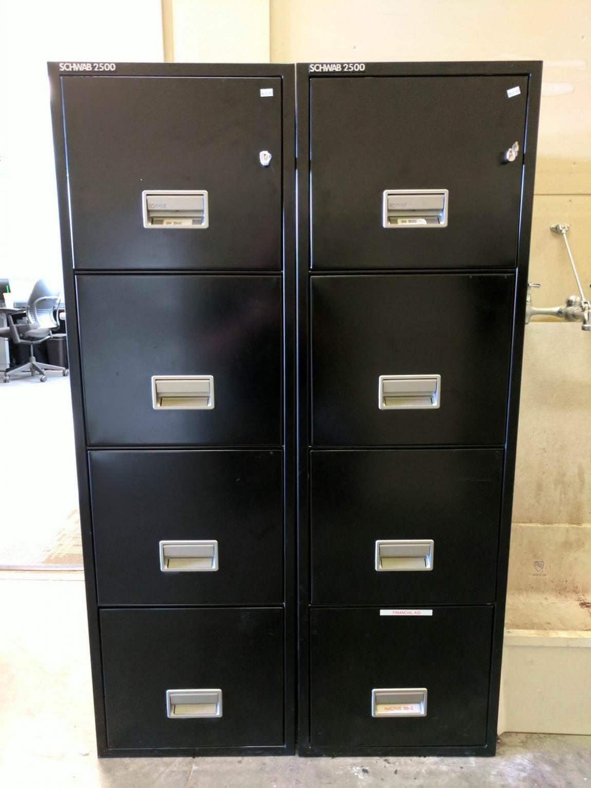 Schwab 4 Drawer Vertical Fireproof File Cabinet