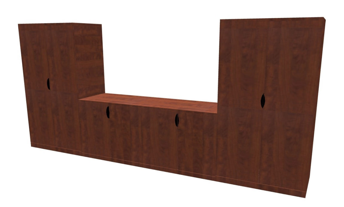Cherry Credenza with Storage Cabinets 143