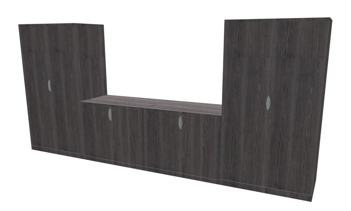 Cherry Credenza with Storage Cabinets - PL Laminate by Harmony ...