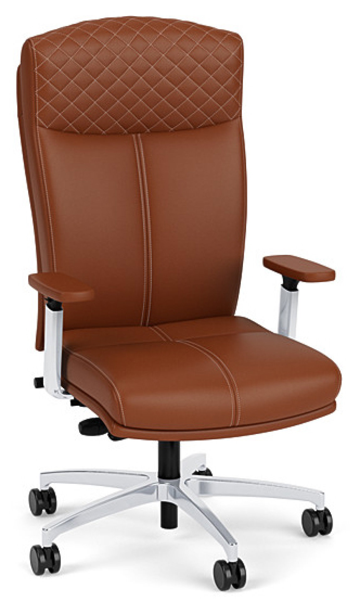 Leather Executive High Back Chair with Lumbar Support