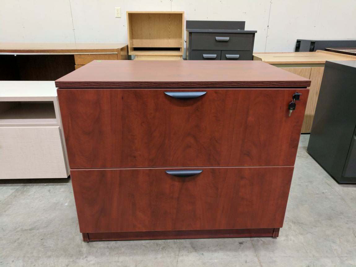 Express Office Furniture 2 Drawer Lateral File Cabinet - 36 Inch Wide