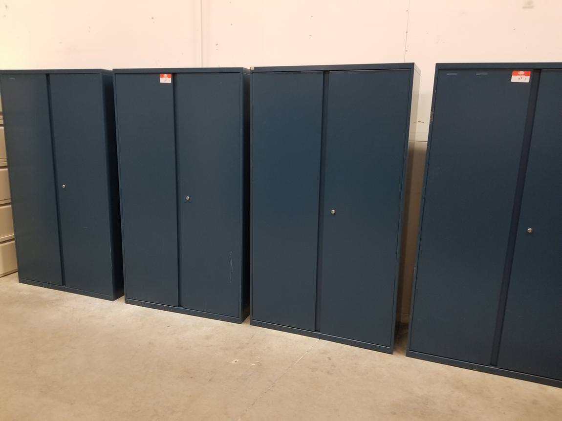 Wesco Blue Steel Storage Cabinets - 36 Inch Wide
