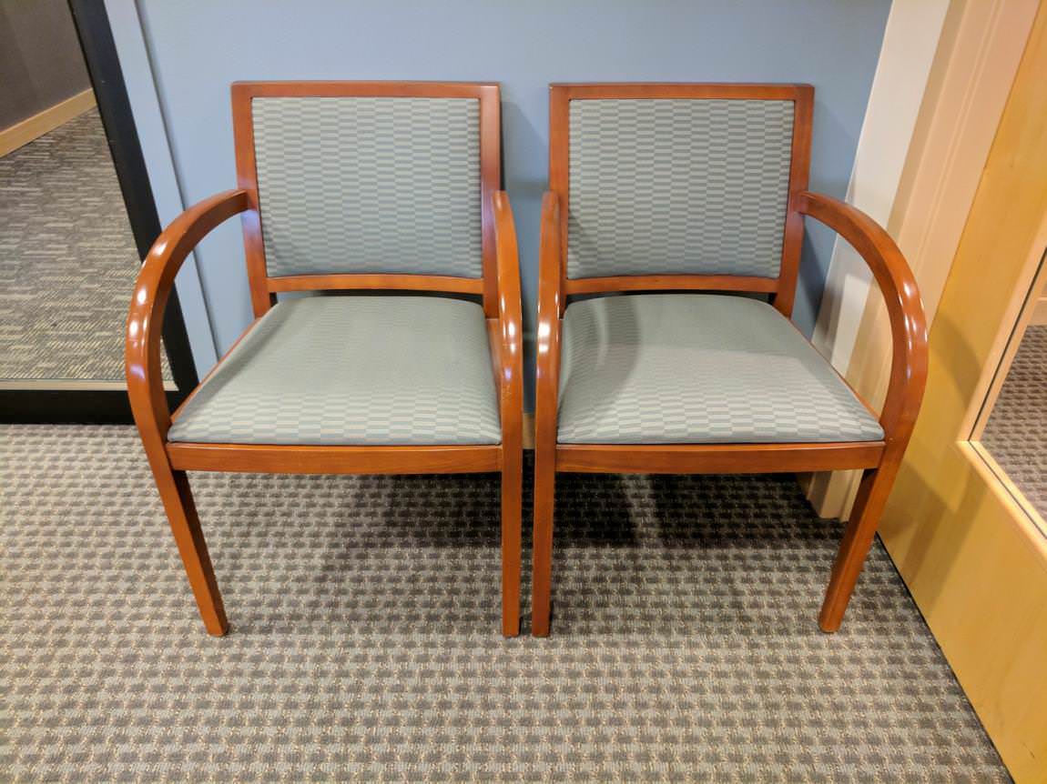 Geiger Guest Chairs with Cherry Frame