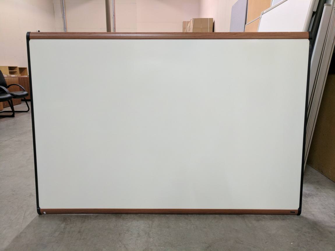 71x48 Quartet Dry Erase Whiteboard with Cherry Frame