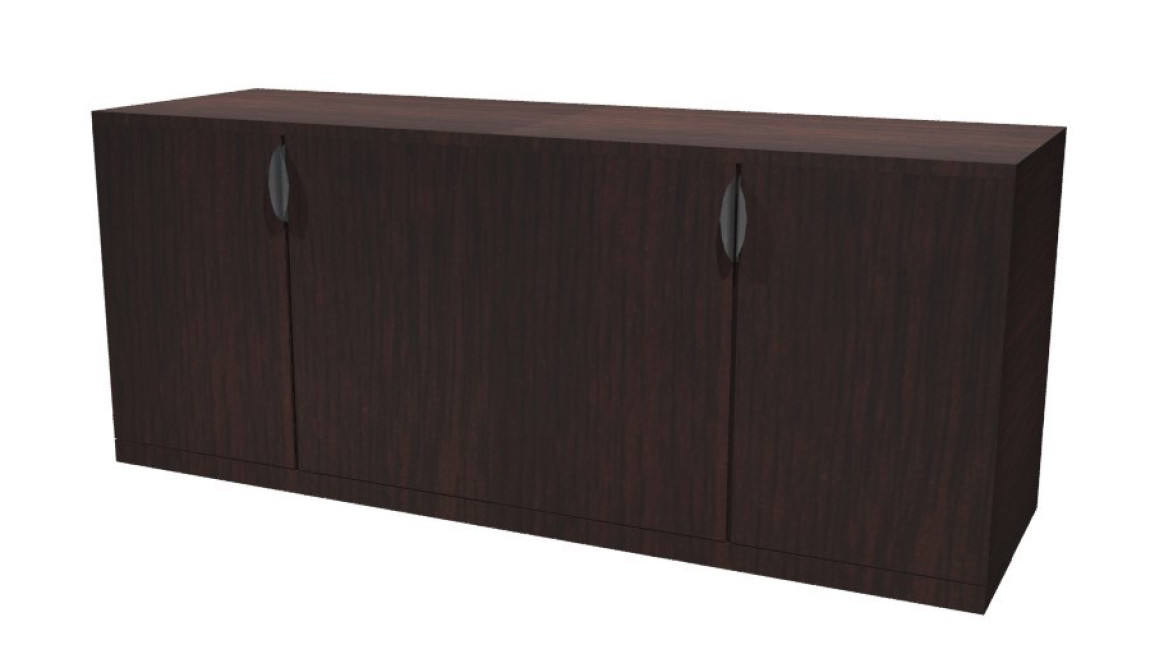 Lateral File Cabinet Credenza with Storage - Laminate Doors