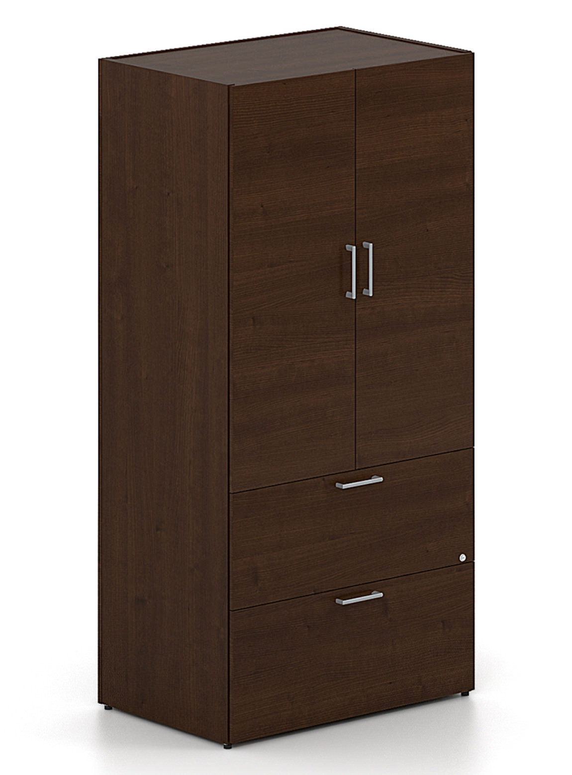 Vertical Storage Cabinet with Lateral File Drawers