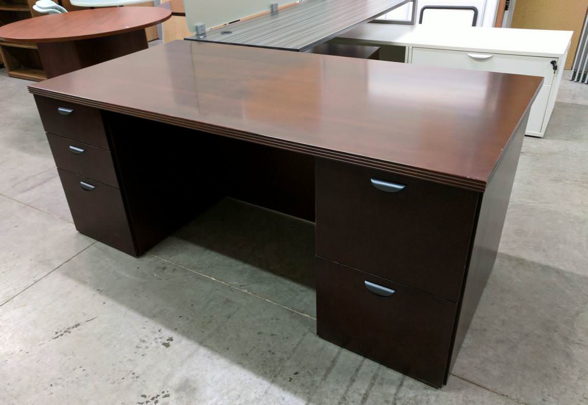 Solid Wood Cherry Desk with Conference Top