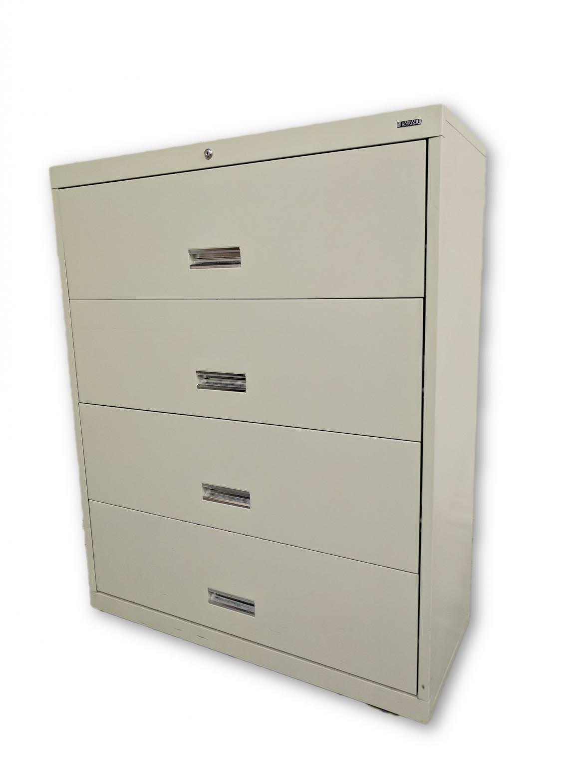 Anderson Hickey 4 Drawer Tan Lateral File Cabinet – 42 Inch Wide