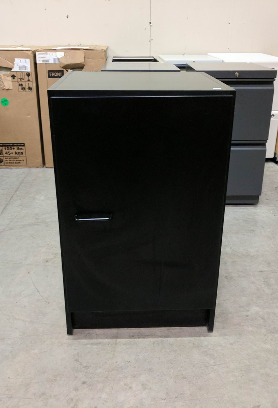 Black Laminate Storage Cabinet