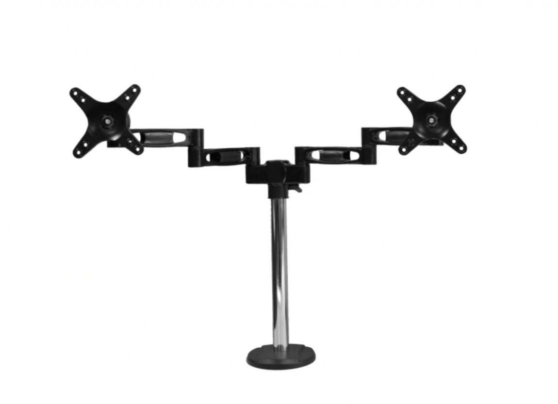 Dual Monitor Arm Mount - Clamp or Grommet