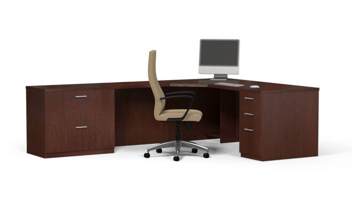 Connect Series Corner Desk With Drawers