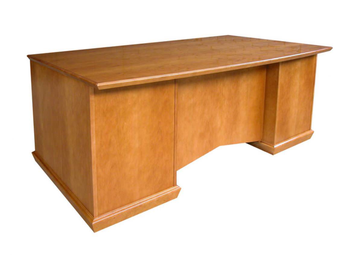 Oak Double Pedestal Desk