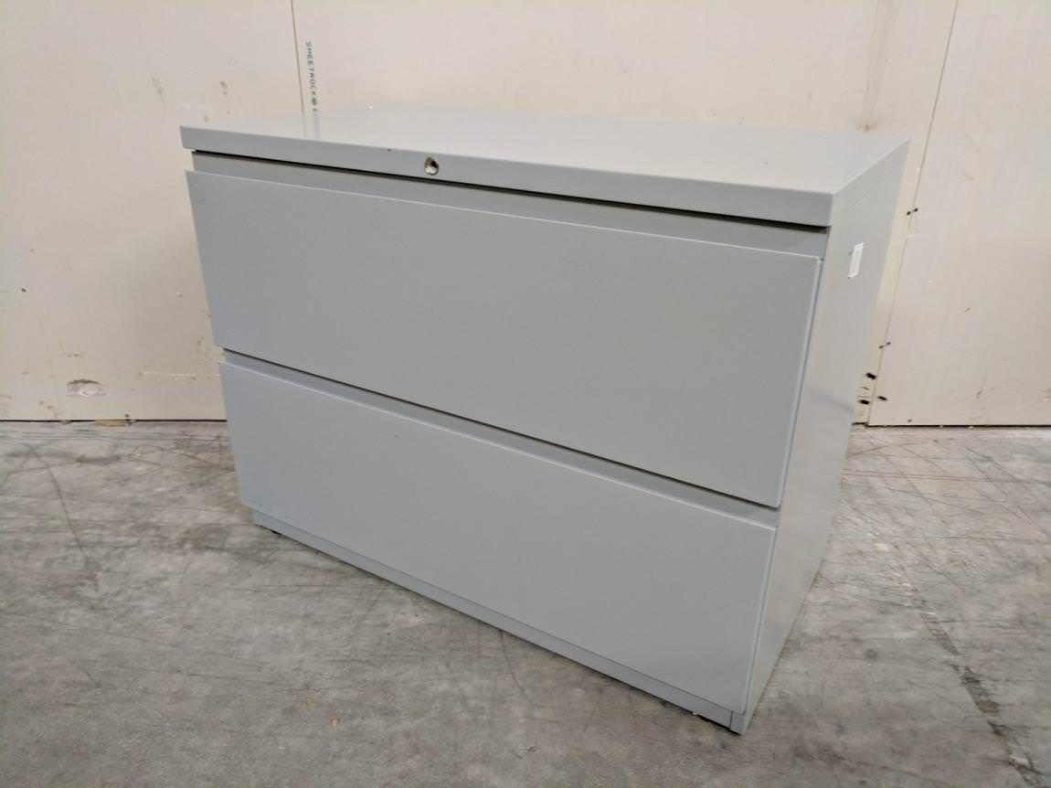 Putty 2 Drawer Lateral File Cabinet – 36 Inch Wide