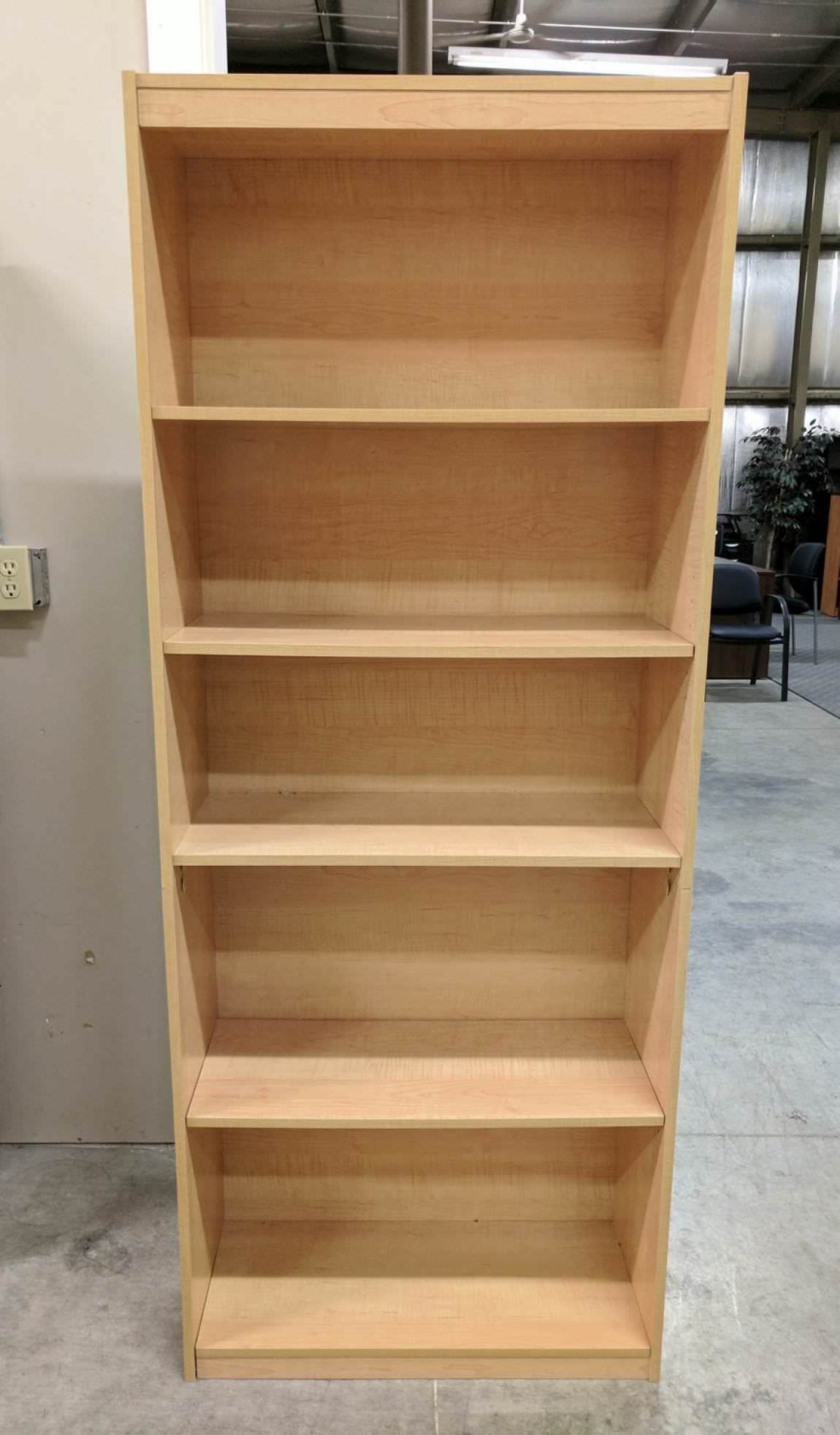 Oak Laminate Bookshelf – 28.5 Inch Wide