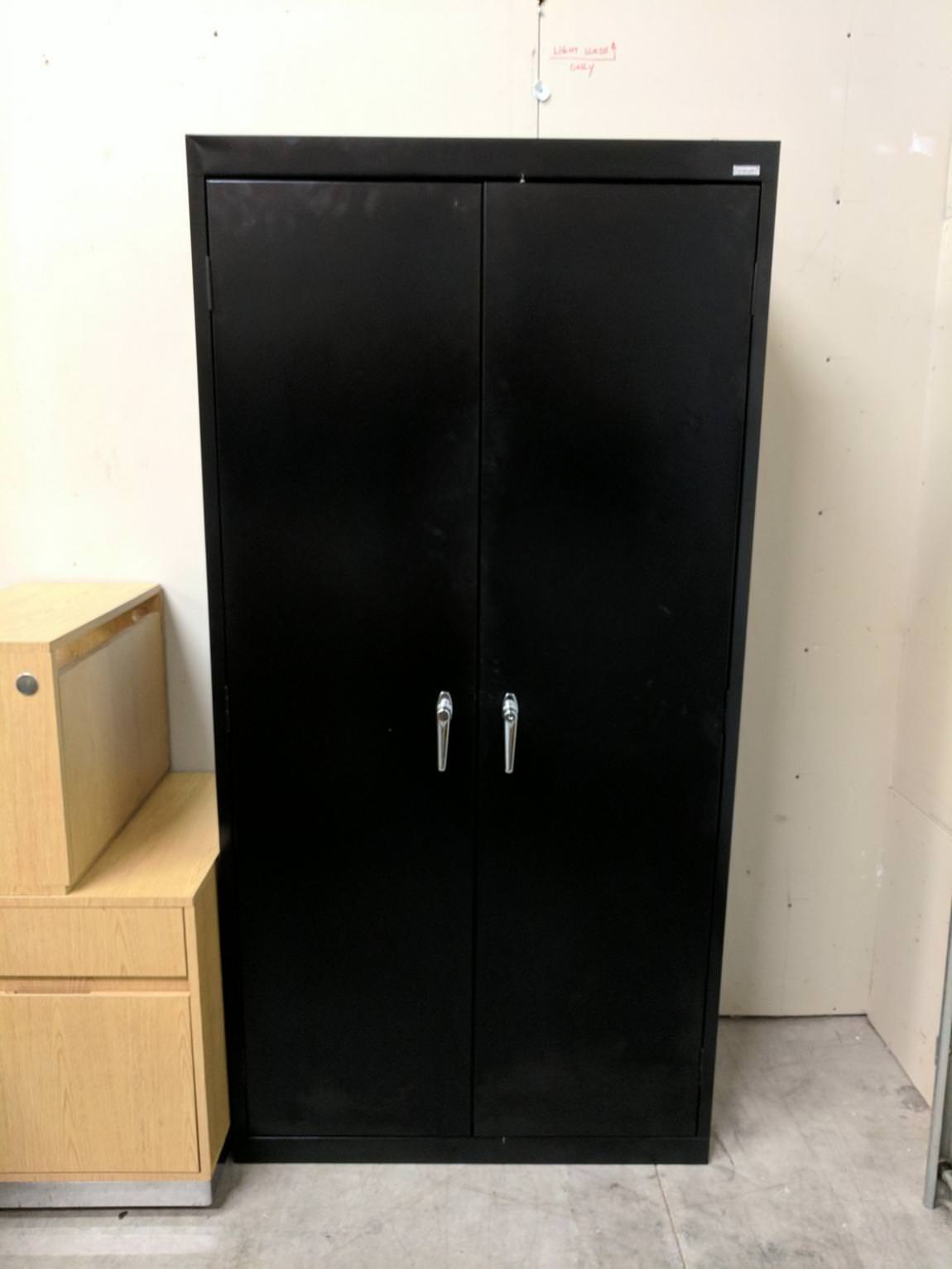 Sandusky Black Metal Storage Cabinet – 36 Inch Wide