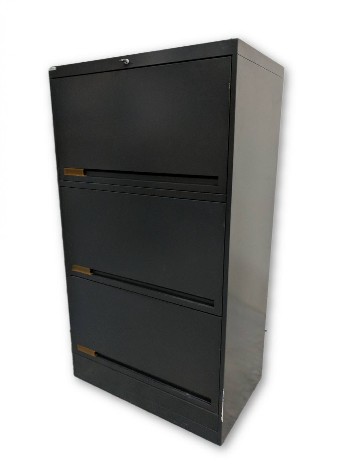 Charcoal 3 Drawer Lateral Charting Filing Cabinets – 30 Inch Wide
