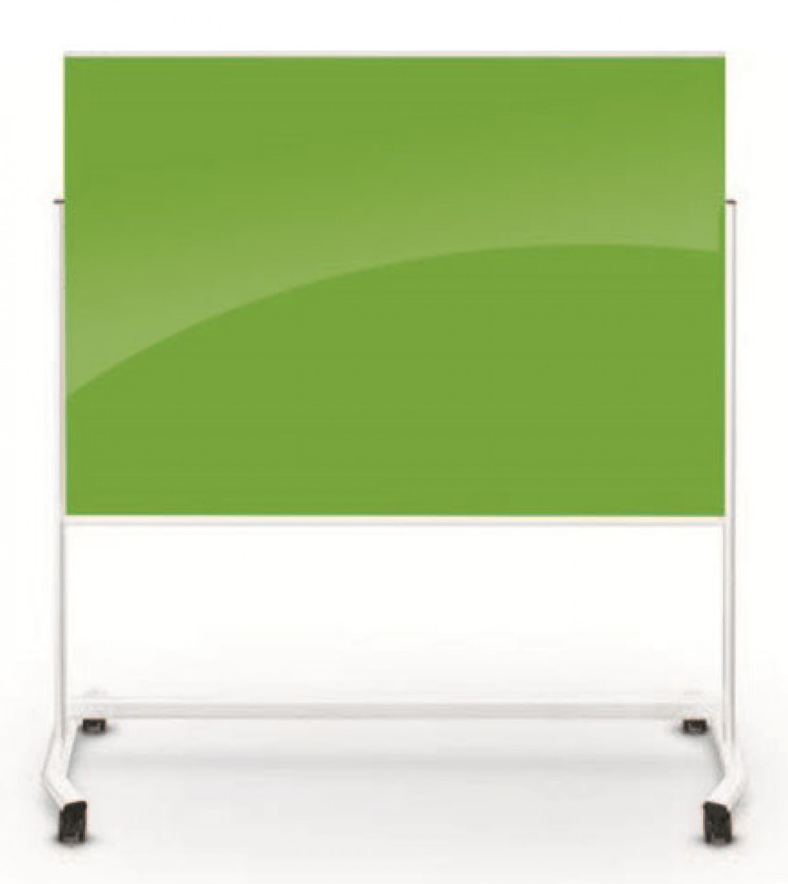 Mobile Magnetic Glass Dry Erase Board