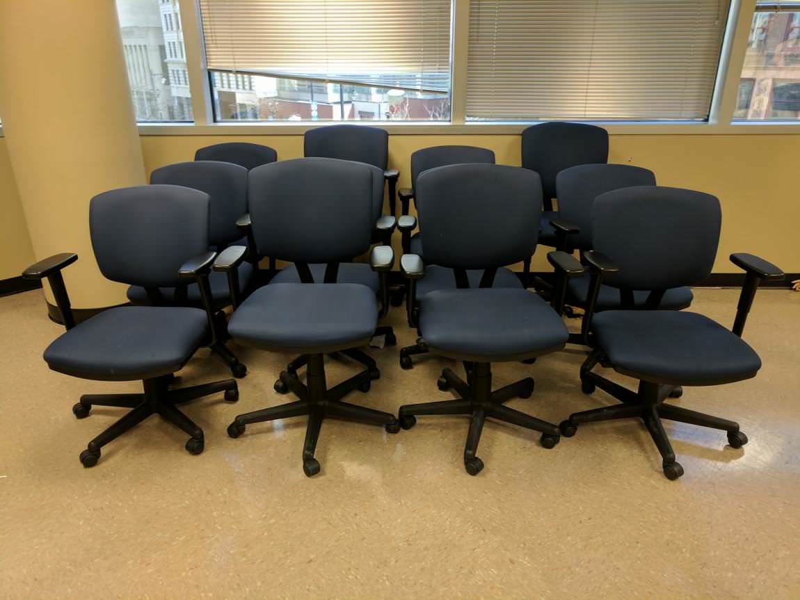 Blue Hon Rolling Office Chairs