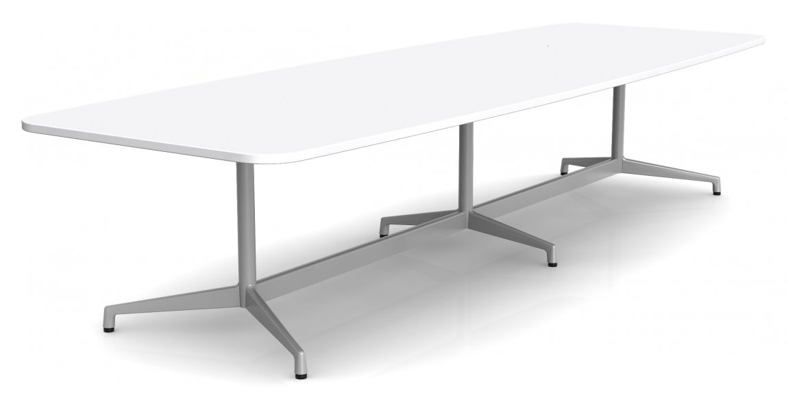 Boat Shaped Conference Table with Radius Corners