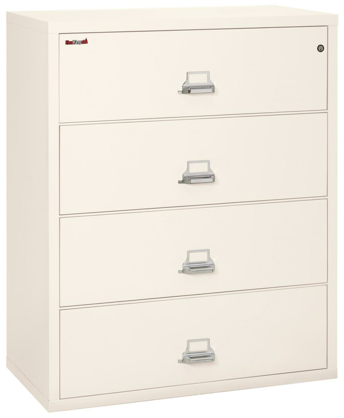 4 Drawer Fireproof Lateral File Cabinet - 44 Inch