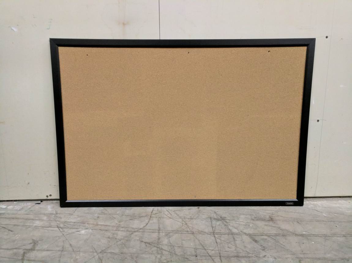 36x24 Quartet Bulletin Board with Wood Frame