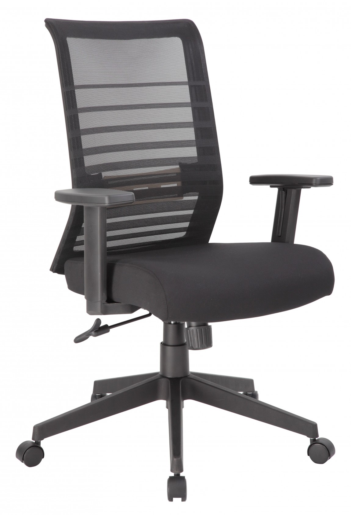 High Back Mesh Executive Chair with Adjustable Lumbar Support - Black
