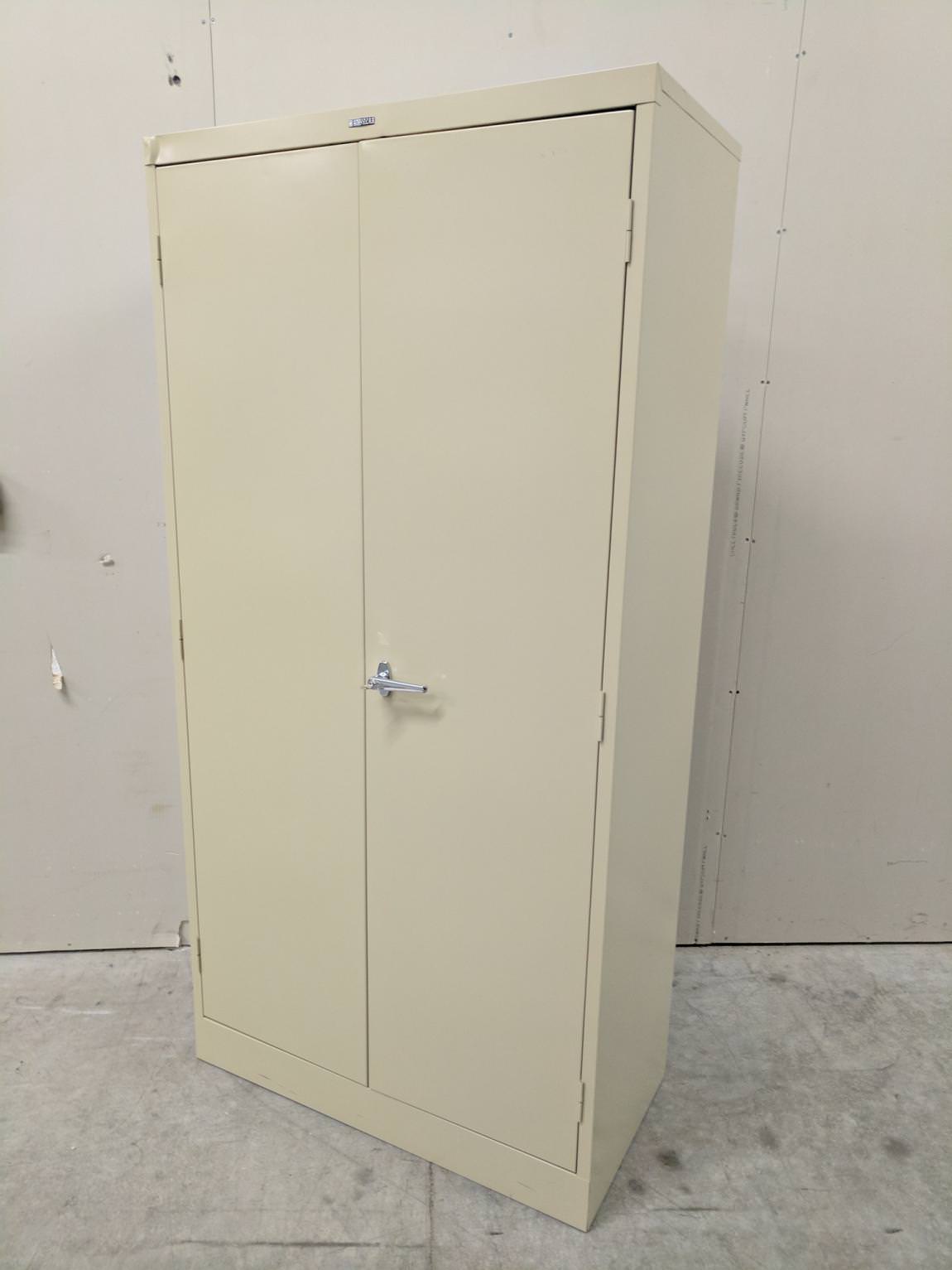 Anderson Hickney Tan Metal Storage Cabinet – 36 Inch Wide