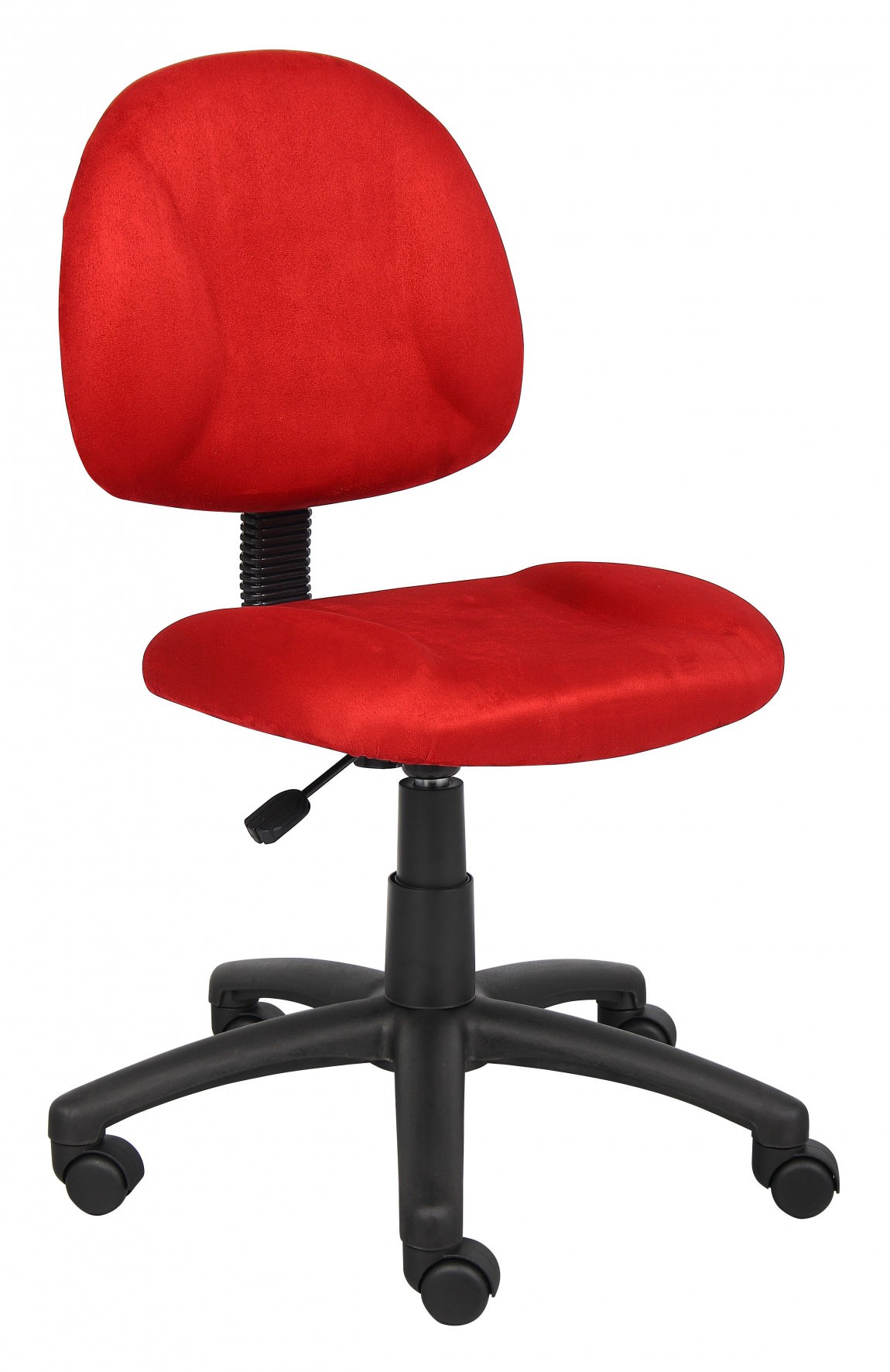 Red Low Back Office Chair without Arms by Boss Office Products