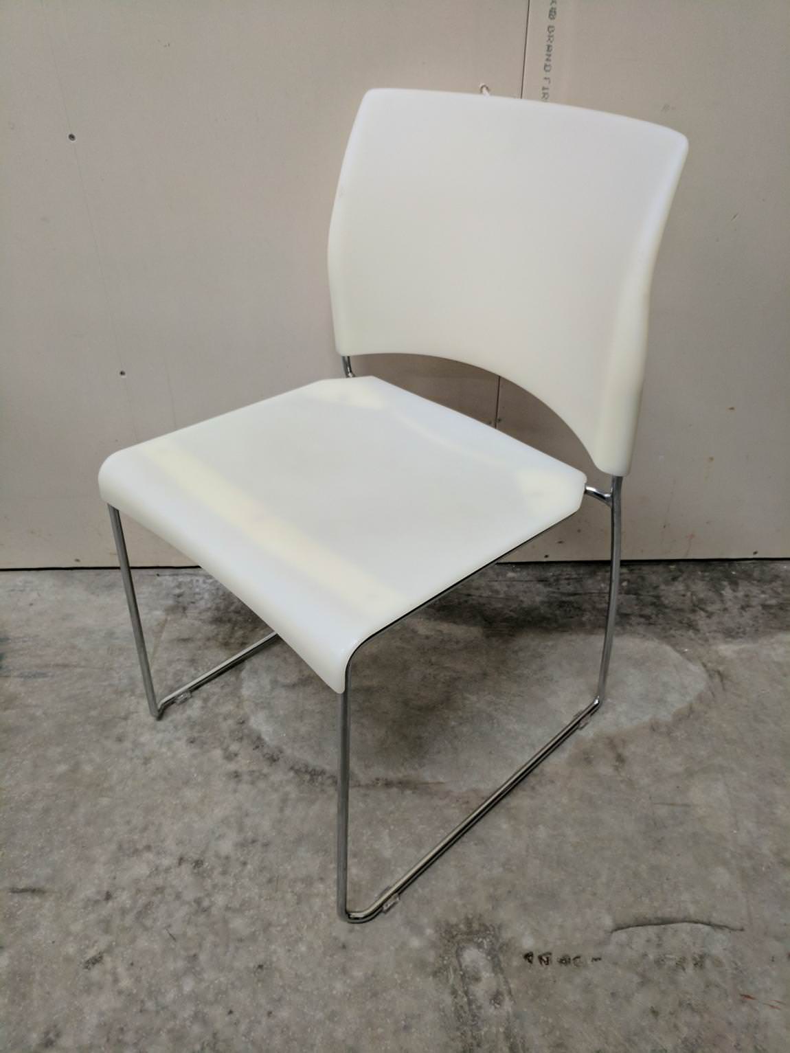 White Plastic Stacking Chairs