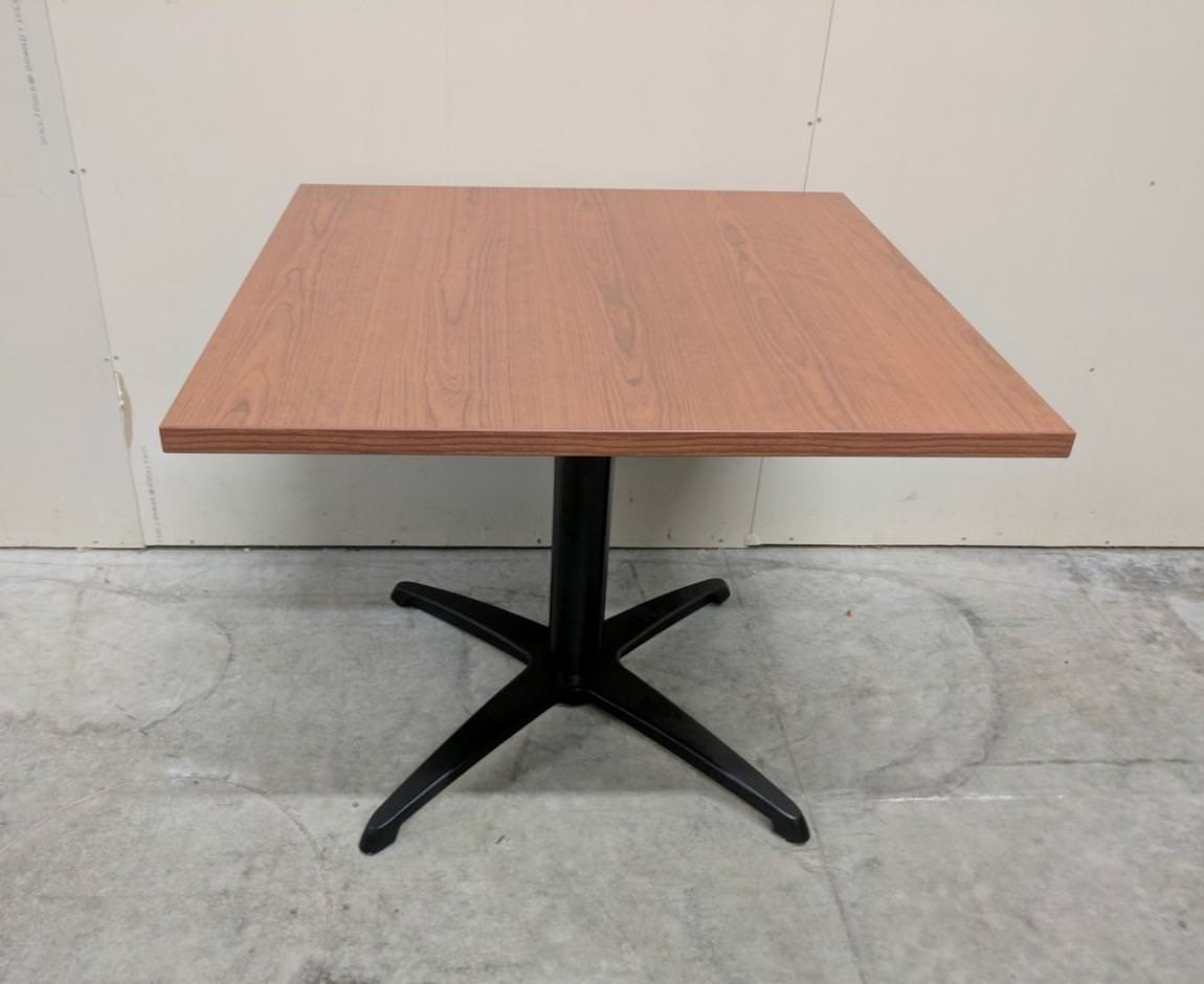 Cherry Laminate Square Table – 36 Inch Wide