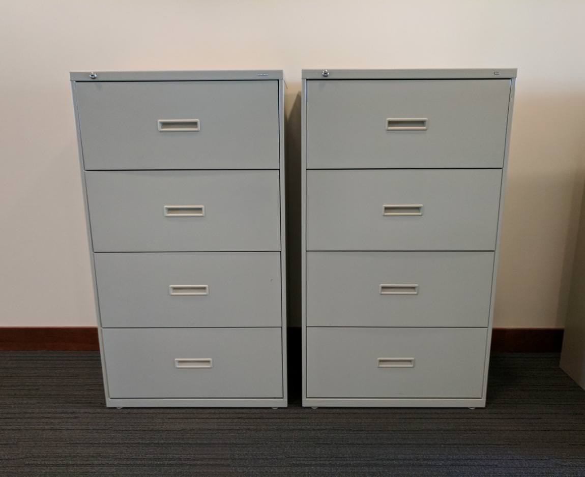 Putty Hon 4 Drawer Lateral Filing Cabinets – 30 Inch Wide