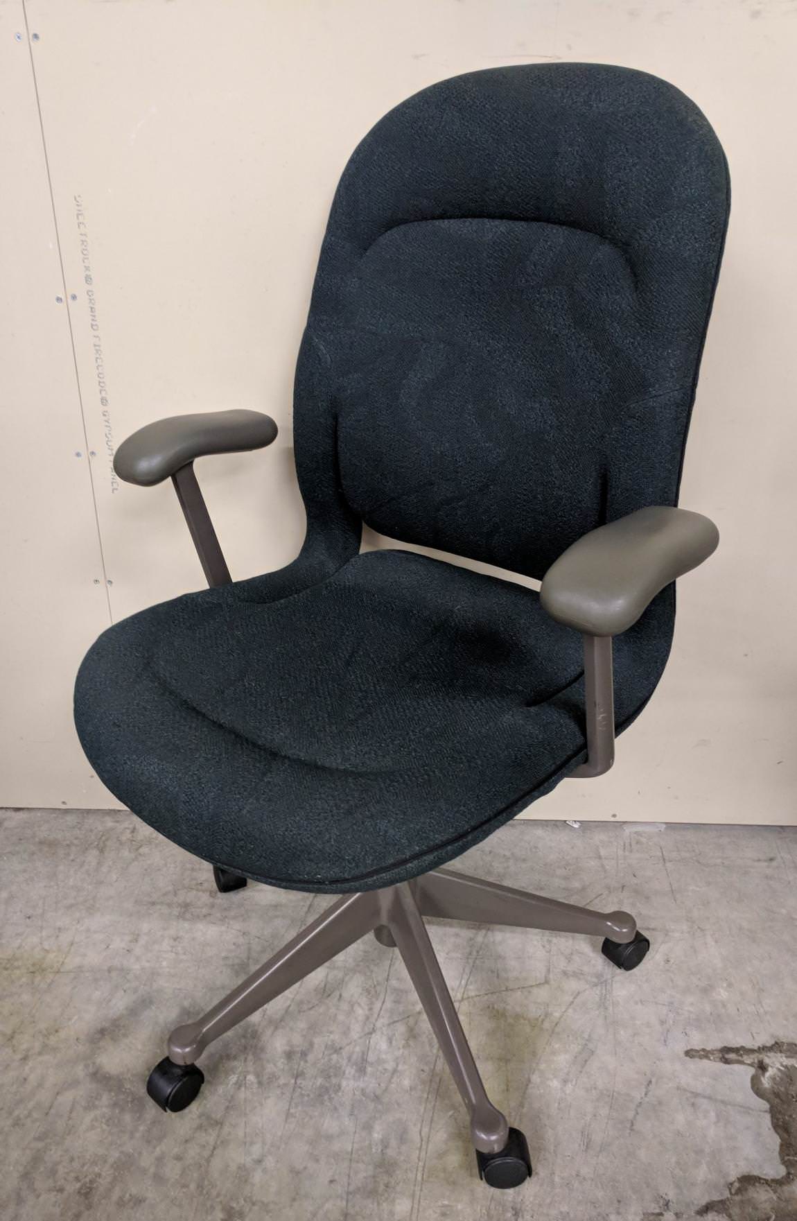 Dark Green High Back Rolling Office Chair