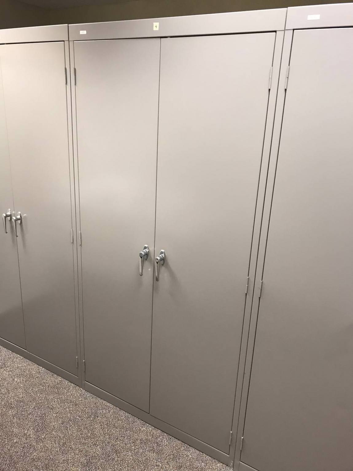 Gray Hon 2 Door Metal Storage Cabinet – 36 Inch Wide