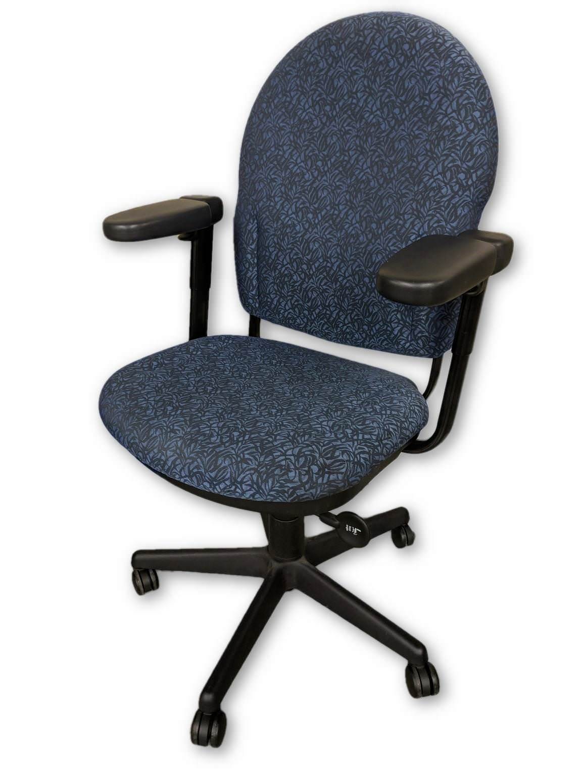 Blue Steelcase Turnstone Rolling Office Chair