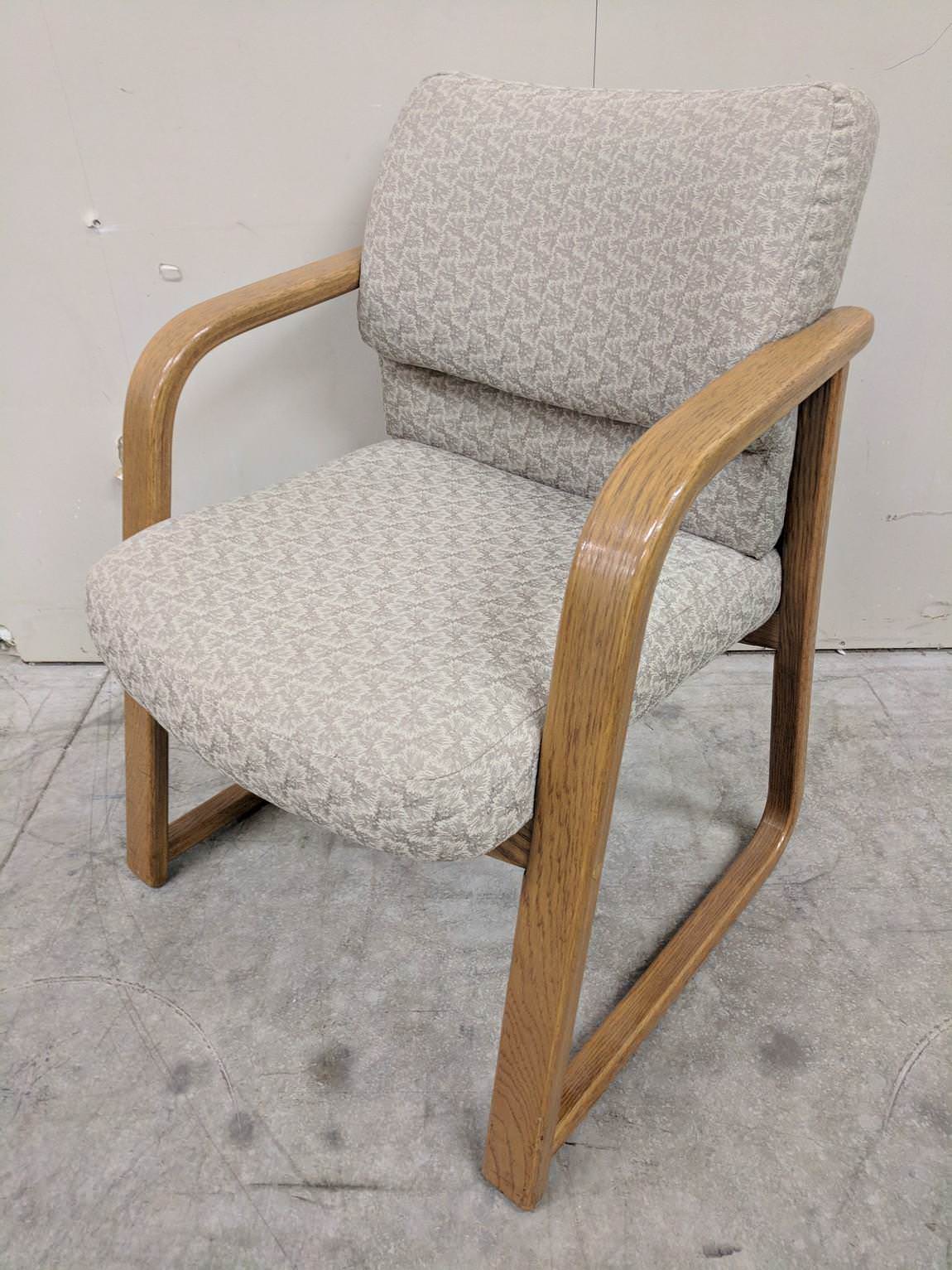 Hon Guest Chairs with Medium Oak Frame   