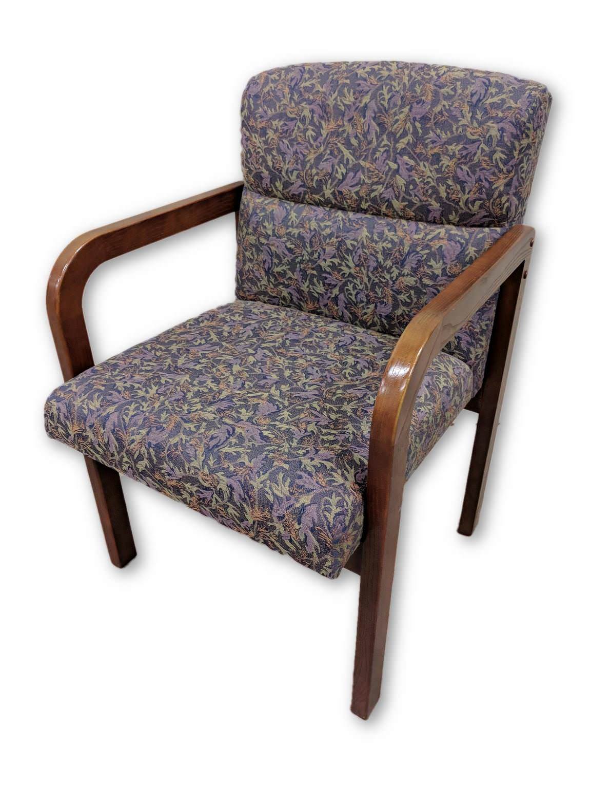 Kimball Purple Guest Chairs with Solid Wood Frame