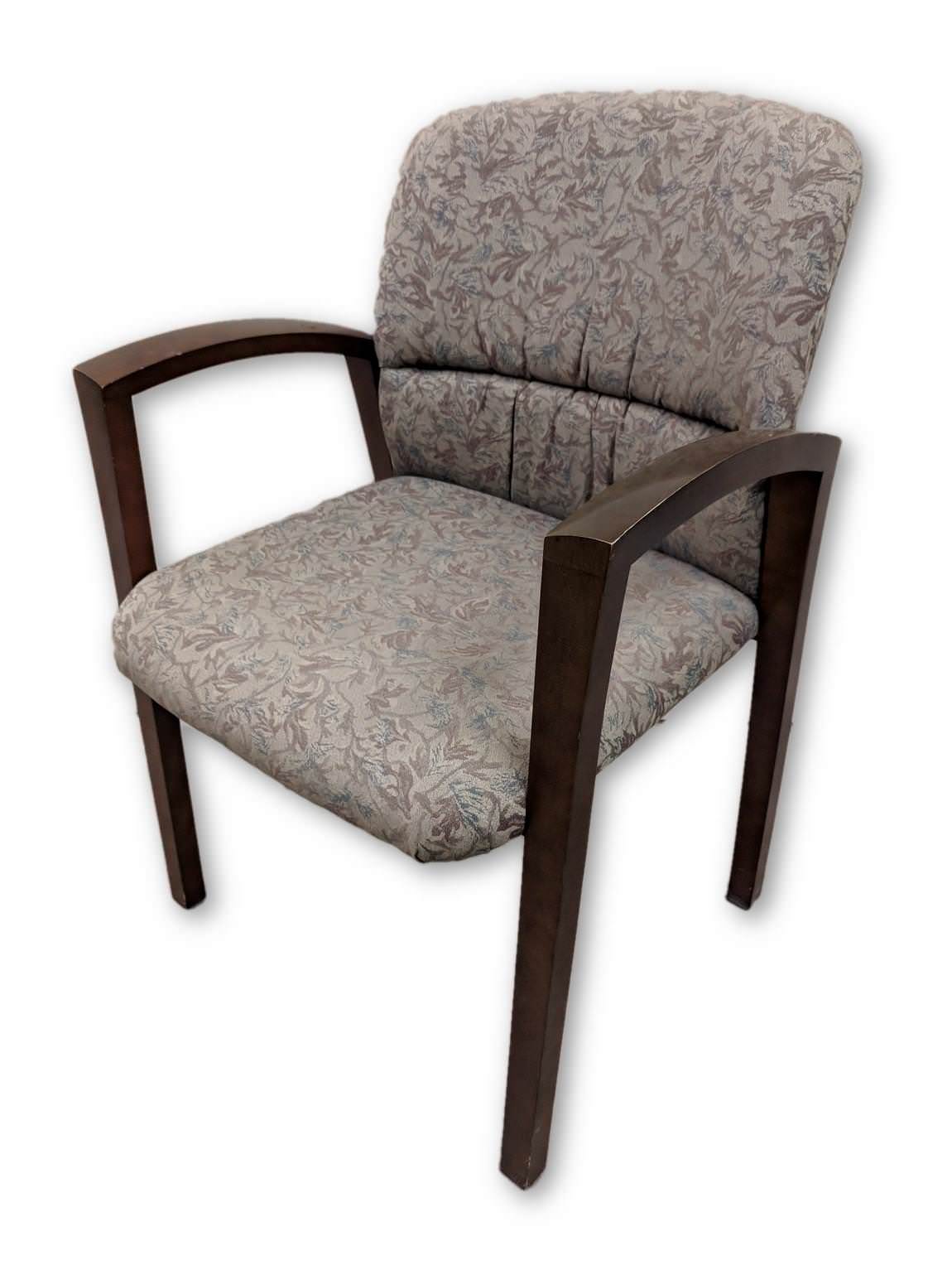Kimball Light Gray Guest Chairs with Solid Wood Frame