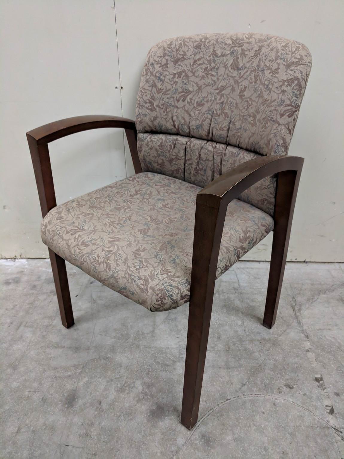 Kimball Light Gray Guest Chairs with Solid Wood Frame