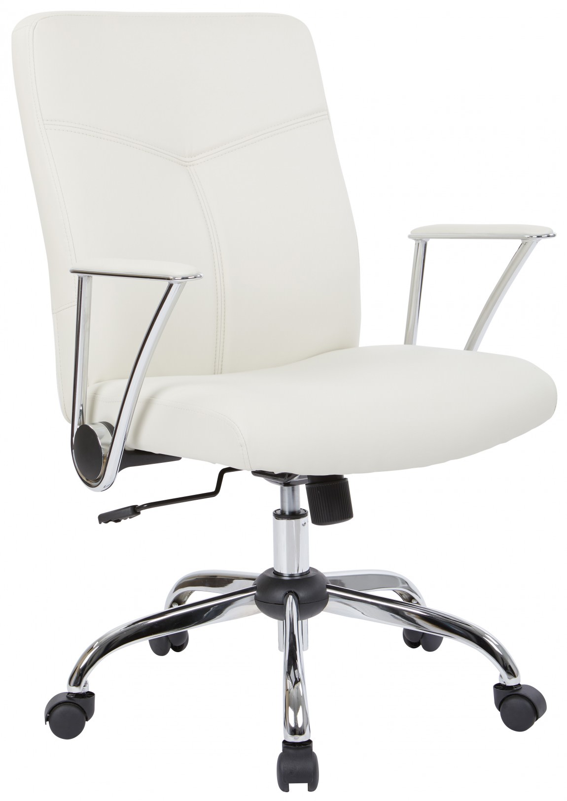 Black Mid Back Conference Room Chair With Flip Up Arms Work Smart By