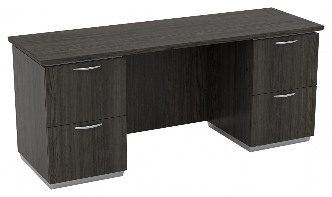 Credenza Desk with Drawers | Tuxedo by Office Star Products