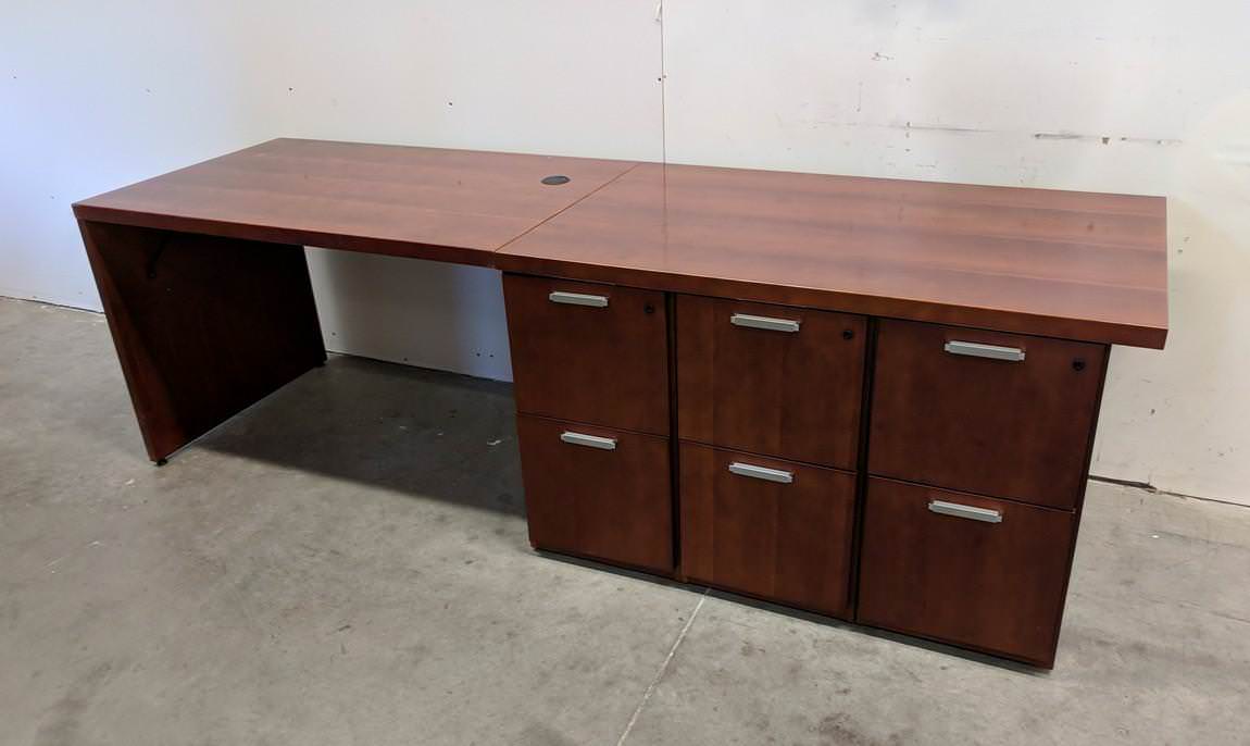 National Solid Wood Cherry Credenza with Drawers