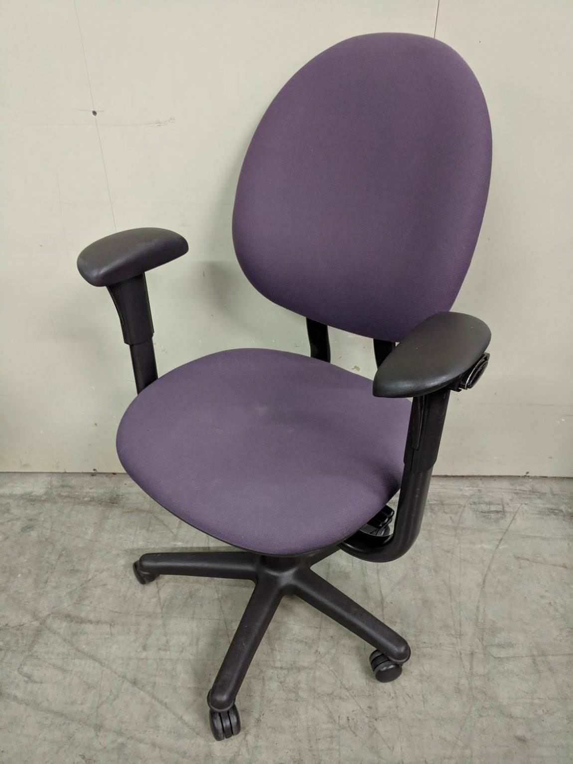 Steelcase Purple Rolling Office Chair