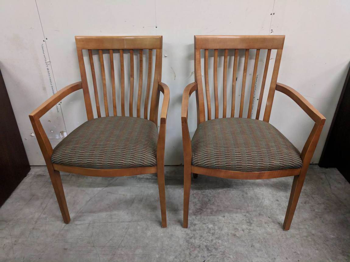 Bernhardt Guest Chairs with Solid Wood Frame by Bernhardt